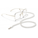 Chanel - Occhiali da Vista Quadrati - Oro - Chanel Eyewear