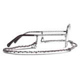 Chanel - Pantos Eyeglasses - Silver - Chanel Eyewear