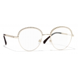 Chanel - Occhiali da Vista Pantos - Oro - Chanel Eyewear