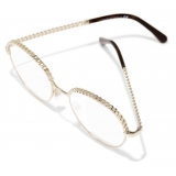 Chanel - Occhiali da Vista Pantos - Oro - Chanel Eyewear