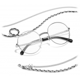 Chanel - Round Eyeglasses - Silver - Chanel Eyewear