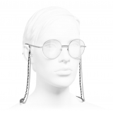 Chanel - Round Eyeglasses - Silver - Chanel Eyewear