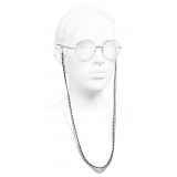 Chanel - Round Eyeglasses - Silver - Chanel Eyewear