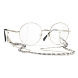 Chanel - Round Eyeglasses - Gold - Chanel Eyewear