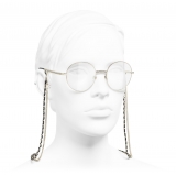 Chanel - Round Eyeglasses - Gold - Chanel Eyewear