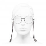 Chanel - Round Eyeglasses - Silver - Chanel Eyewear