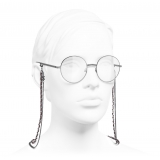 Chanel - Round Eyeglasses - Silver - Chanel Eyewear