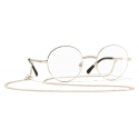 Chanel - Round Eyeglasses - Gold - Chanel Eyewear