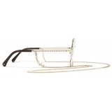 Chanel - Round Eyeglasses - Gold - Chanel Eyewear