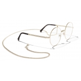 Chanel - Round Eyeglasses - Gold - Chanel Eyewear