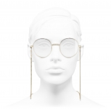 Chanel - Round Eyeglasses - Gold - Chanel Eyewear