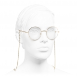 Chanel - Round Eyeglasses - Gold - Chanel Eyewear