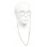 Chanel - Round Eyeglasses - Gold - Chanel Eyewear