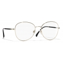 Chanel - Occhiali da Vista Rotondi - Oro - Chanel Eyewear