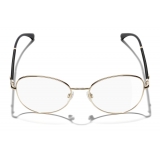 Chanel - Occhiali da Vista Rotondi - Oro - Chanel Eyewear