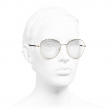 Chanel - Round Eyeglasses - Gold - Chanel Eyewear