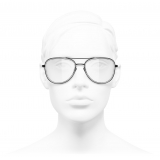 Chanel - Pilot Eyeglasses - Black - Chanel Eyewear