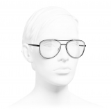 Chanel - Occhiali da Vista Pilota - Nero - Chanel Eyewear