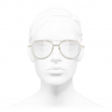 Chanel - Occhiali da Vista Pilota - Oro - Chanel Eyewear