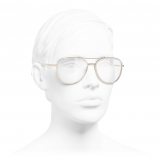 Chanel - Pilot Eyeglasses - Gold - Chanel Eyewear