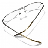 Chanel - Pilot Eyeglasses - Dark Silver Khaki - Chanel Eyewear