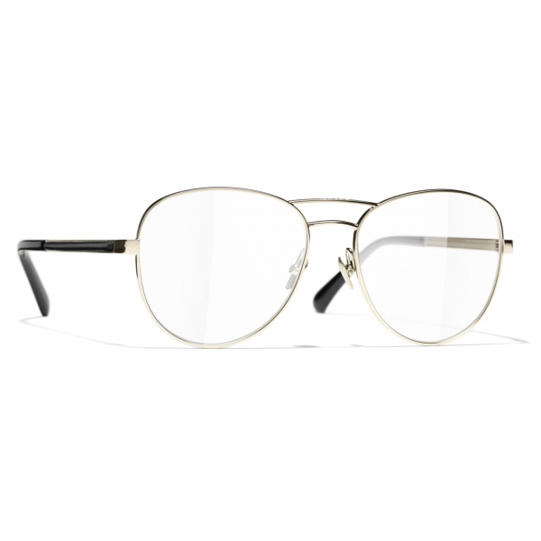 Chanel - Occhiali da Vista Pilota - Oro - Chanel Eyewear