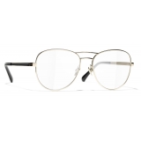 Chanel - Pilot Eyeglasses - Gold - Chanel Eyewear