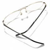 Chanel - Pilot Eyeglasses - Gold - Chanel Eyewear