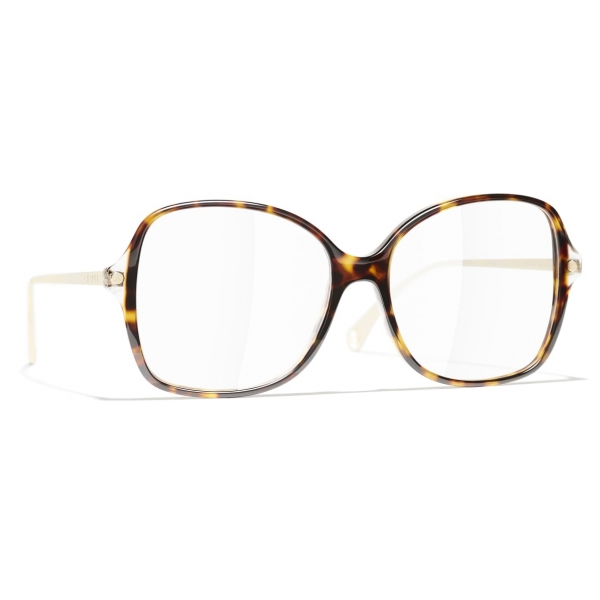 Chanel - Square Eyeglasses - Dark Tortoise - Chanel Eyewear