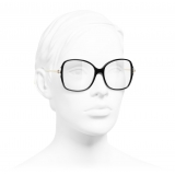 Chanel - Occhiali da Vista Quadrati - Nero - Chanel Eyewear