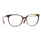 Chanel - Square Eyeglasses - Tortoise - Chanel Eyewear