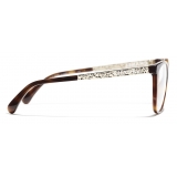 Chanel - Square Eyeglasses - Tortoise - Chanel Eyewear