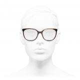 Chanel - Occhiali da Vista Quadrati - Tartaruga - Chanel Eyewear