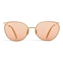 Céline - Metal Frame 11 Sunglasses with Glitter Lenses - Gold Pink - Sunglasses - Céline Eyewear