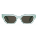 Céline - Rectangular S192 Sunglasses in Acetate - Milky Water Green - Sunglasses - Céline Eyewear