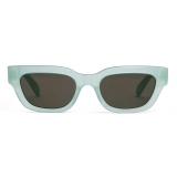 Céline - Occhiali da Sole Rettangolari S192 in Acetato - Verde Acqua Opalescente - Occhiali da Sole - Céline Eyewear
