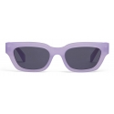 Céline - Rectangular S192 Sunglasses in Acetate - Milky Lilac - Sunglasses - Céline Eyewear