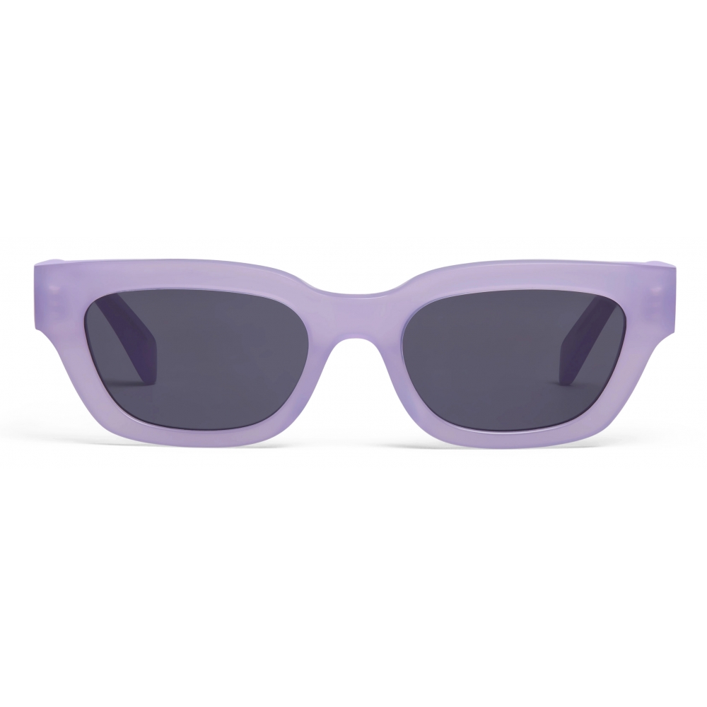 Céline - Rectangular S192 Sunglasses in Acetate - Milky Lilac ...