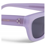 Céline - Occhiali da Sole Rettangolari S192 in Acetato - Lilla Opalescente - Occhiali da Sole - Céline Eyewear