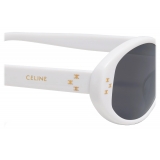Céline - Occhiali da Sole Ovali S212 in Acetato - Bianco - Occhiali da Sole - Céline Eyewear