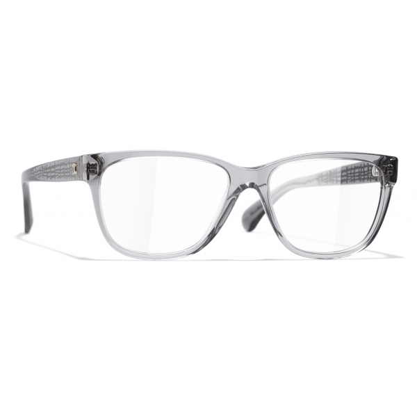 Chanel - Rectangular Eyeglasses - Gray - Chanel Eyewear