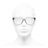 Chanel - Occhiali da Vista Rettangolari - Grigio - Chanel Eyewear