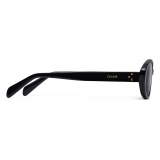 Céline - Oval S212 Sunglasses in Acetate - Black - Sunglasses - Céline Eyewear