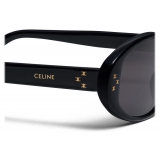 Céline - Occhiali da Sole Ovali S212 in Acetato - Nero - Occhiali da Sole - Céline Eyewear