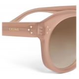 Céline - Occhiali da Sole Rotondi S186 in Acetato - Nocciola Opalescente - Occhiali da Sole - Céline Eyewear