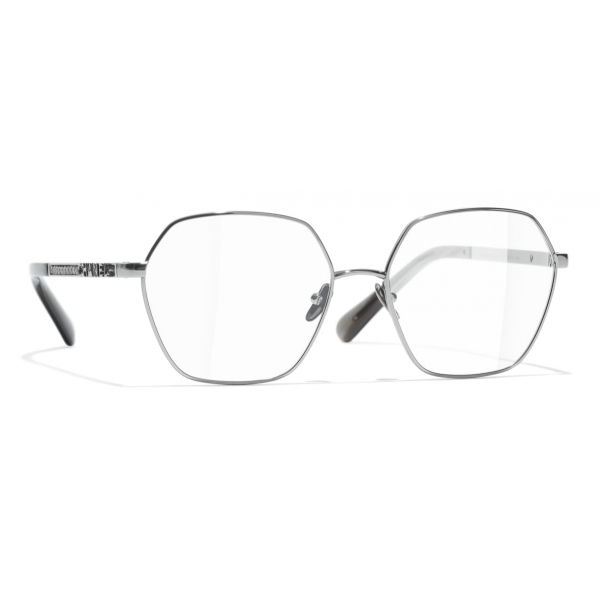 Chanel - Round Eyeglasses - Dark Silver - Chanel Eyewear