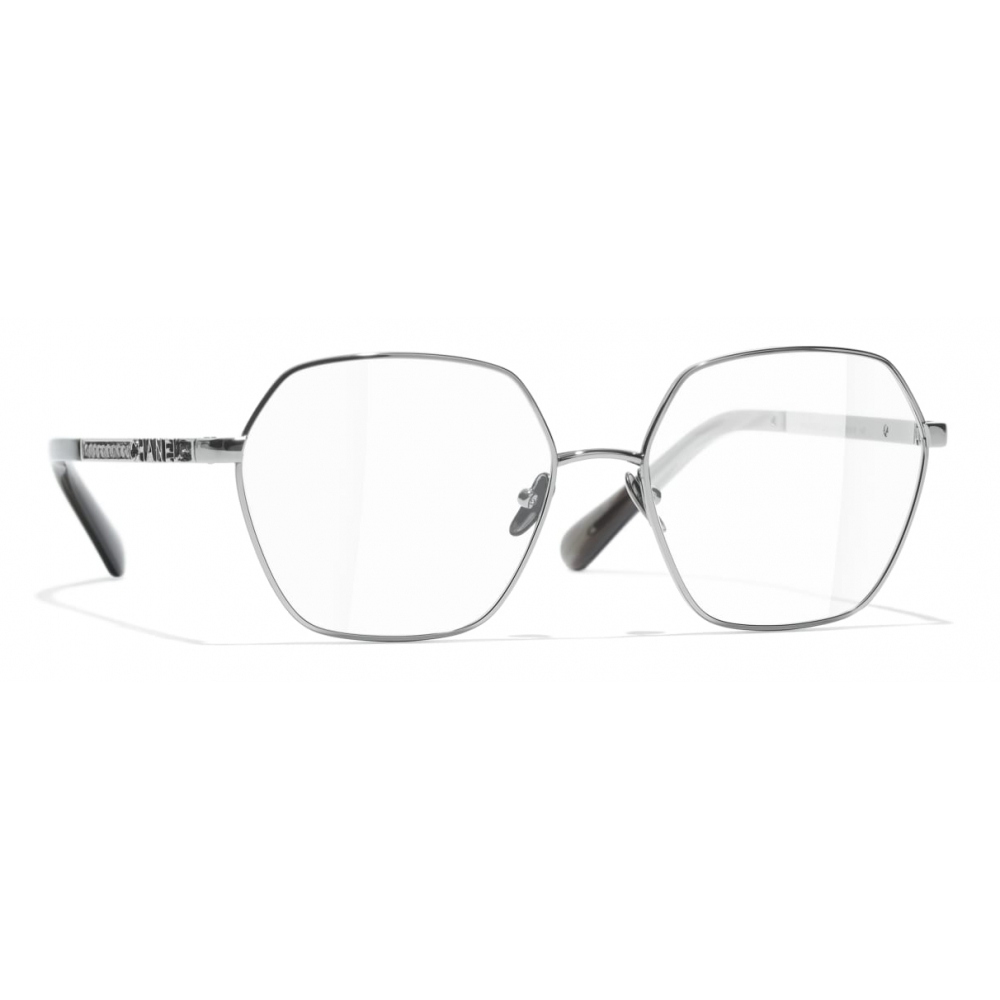 Chanel - Round Eyeglasses - Dark Silver - Chanel Eyewear - Avvenice