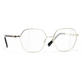 Chanel - Round Eyeglasses - Gold - Chanel Eyewear