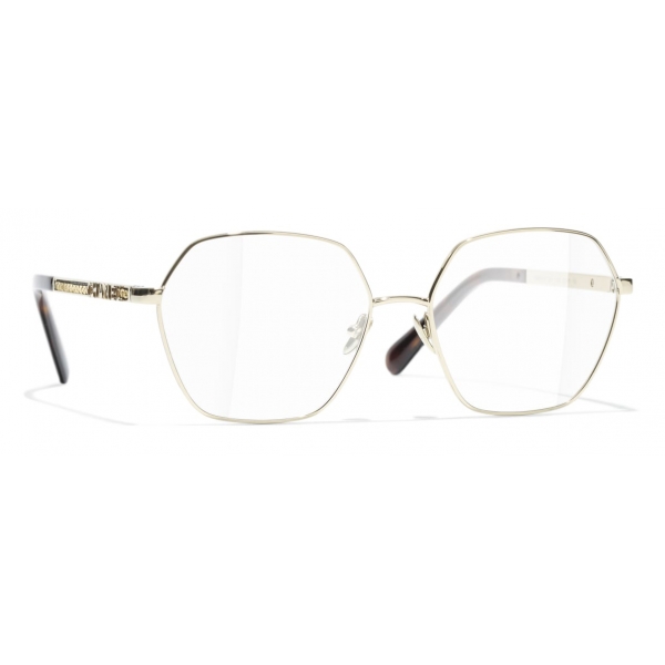 Chanel - Round Eyeglasses - Gold - Chanel Eyewear