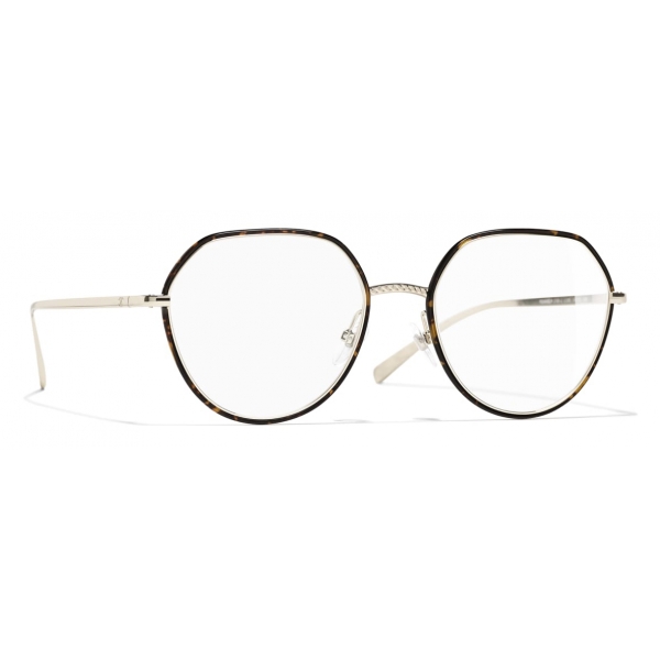 Chanel - Round Eyeglasses - Brown - Chanel Eyewear - Avvenice